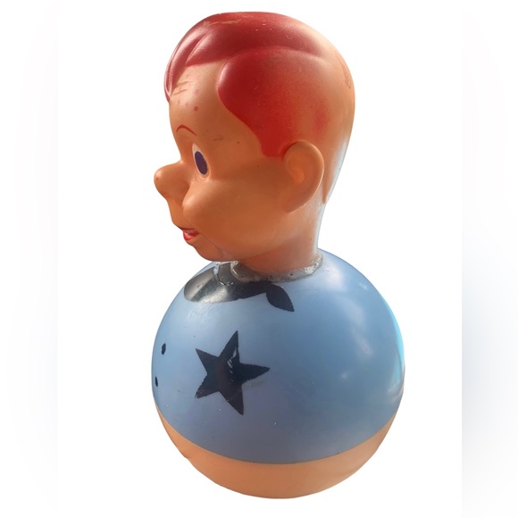 🥳SOLD🙏🏻Rare Antique Collectible Howdy Doody Rattle Rolly Poly Toy 6.5” T X 4” W - Picture 2 of 7
